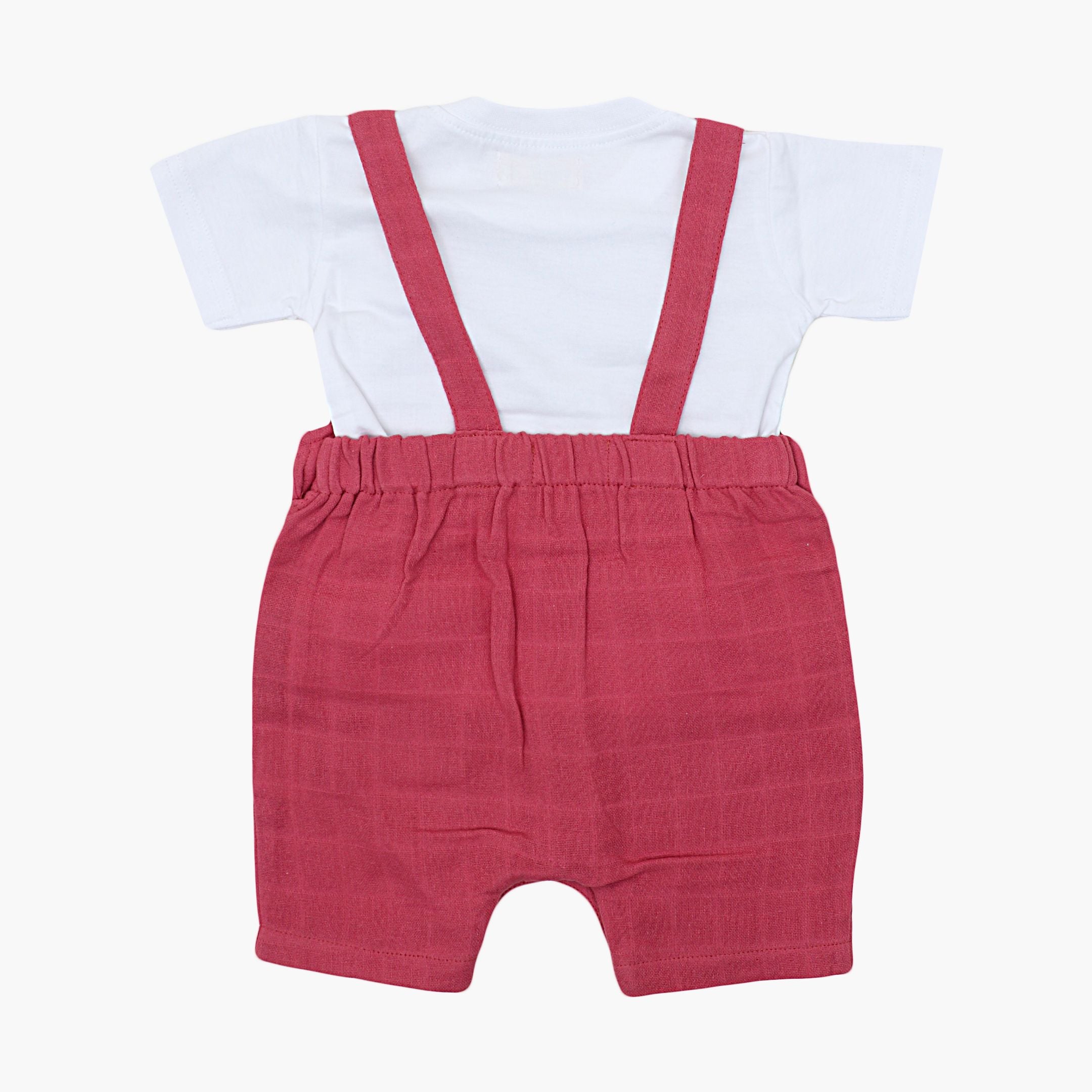 Muslin Frill Dungarees for Baby Girls