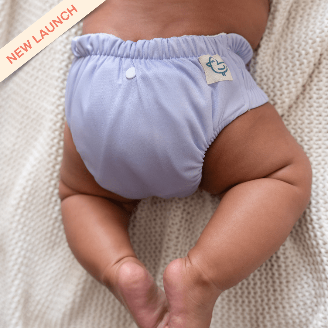 Aqua Blue - Newborn Diaper - Pack of 2