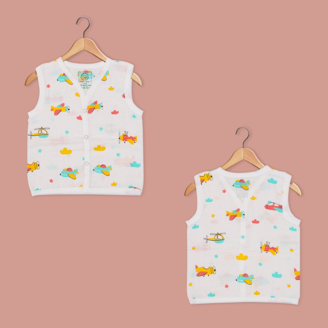 BEST SELLER - Muslin Jabla Button Type for Babies - Combo Packs