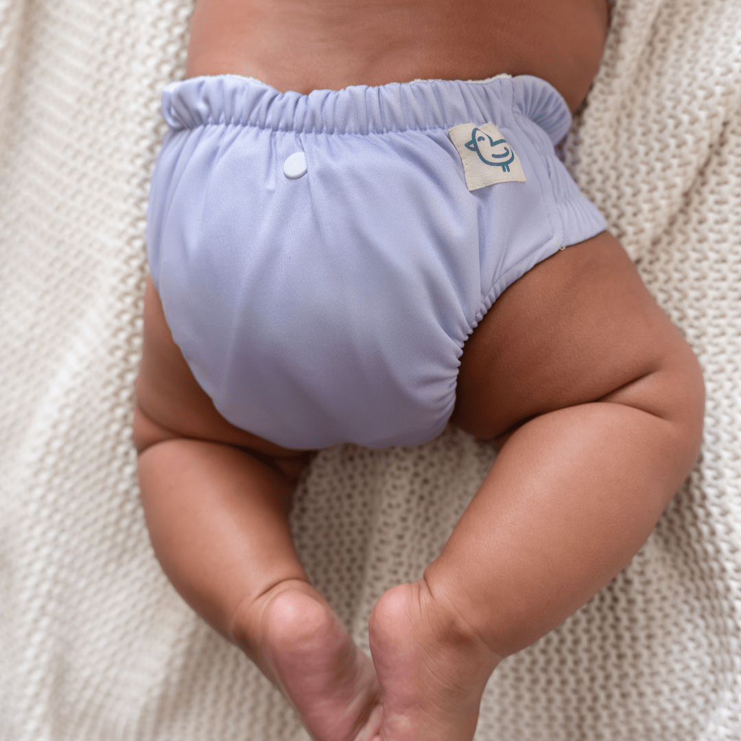 Aqua Blue - Newborn Diaper - Pack of 2