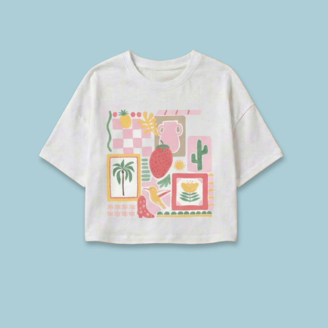 Tutti Frutti - Seersucker T-Shirt & Shorts for Girls