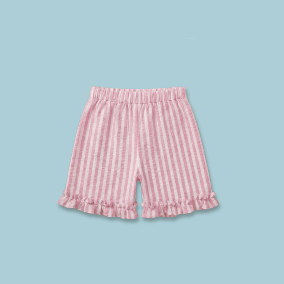 Play Day - Seersucker T-Shirt & Shorts for Girls