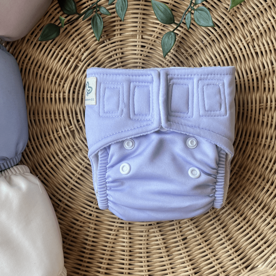 Aqua Blue - Newborn Diaper - Pack of 2