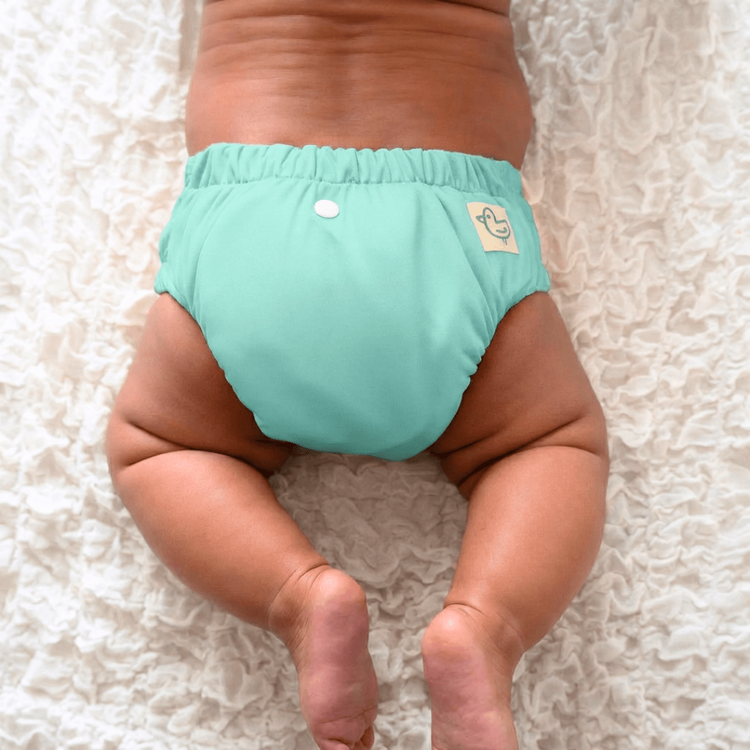 Aqua Blue - Newborn Diaper - Pack of 2