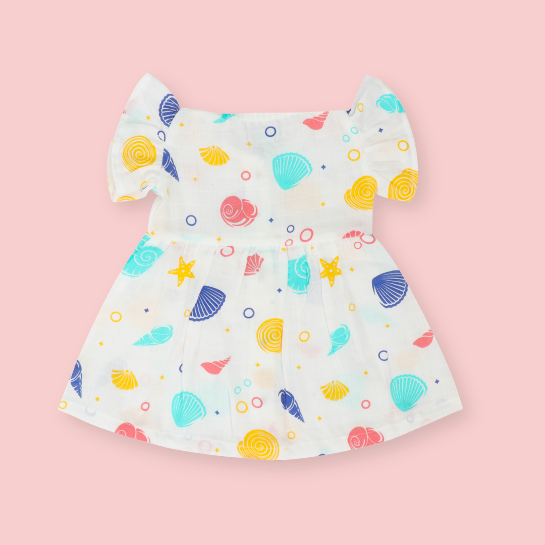 Wild Dino - Muslin Frill Frock (Pack of 2)