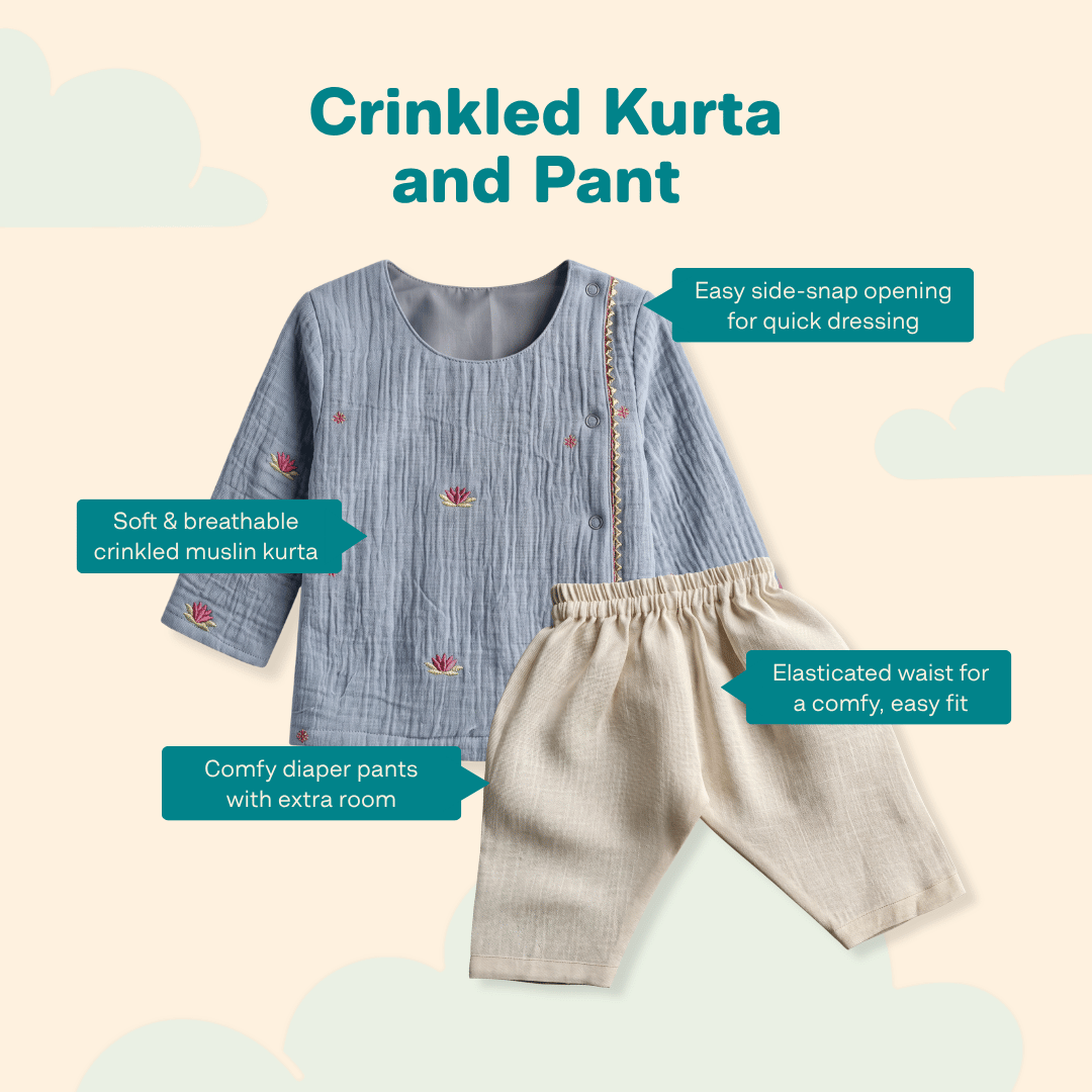 Amra - Crinkled Kurta and Pant