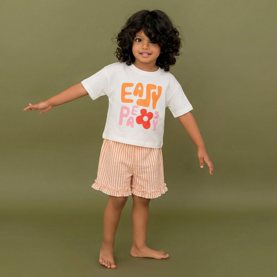 Tutti Frutti - Seersucker T-Shirt & Shorts for Girls