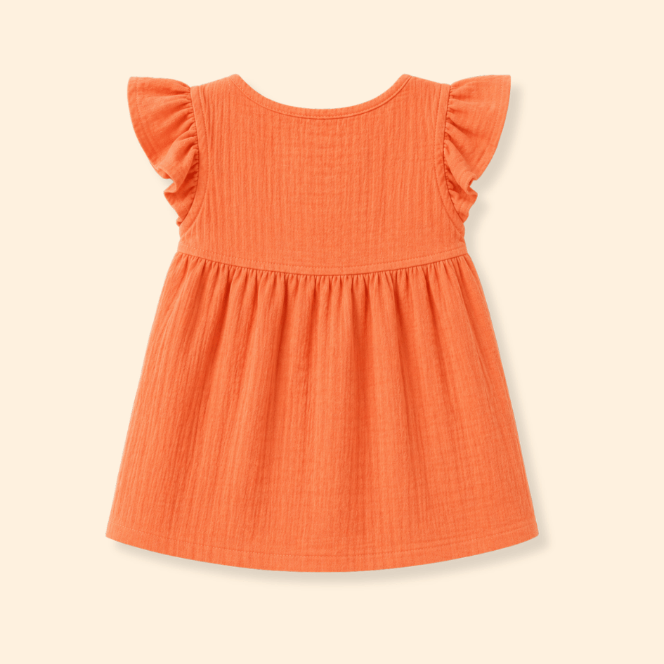 Little Flowerland - Crinkled Muslin Wrap Type Frock