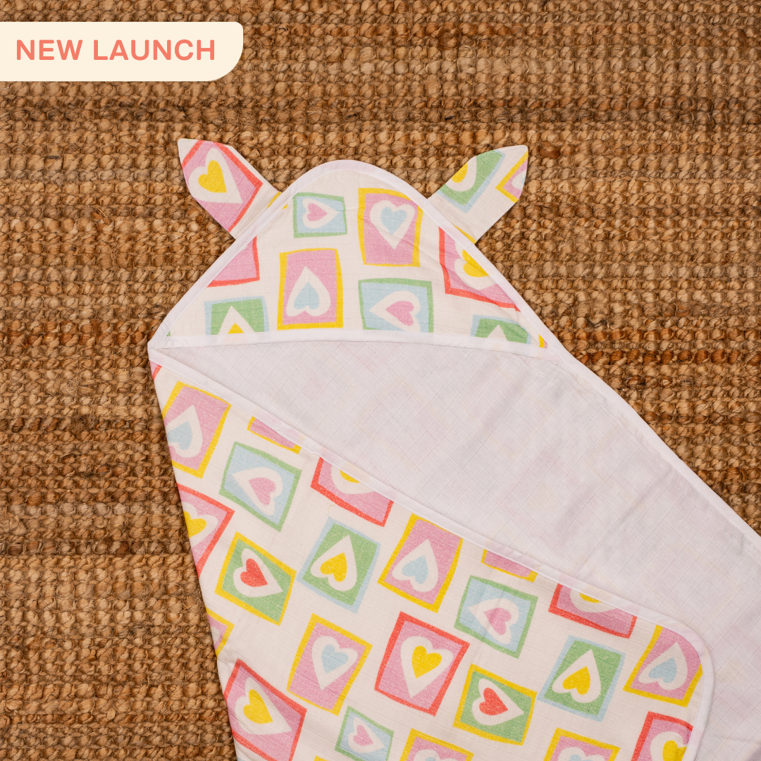 Toddler Tales - Muslin Hooded Towels for Babies and Kids