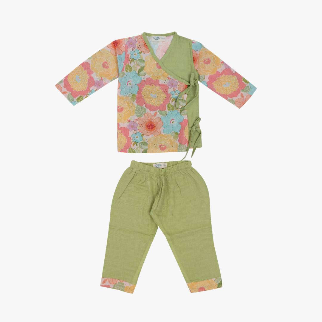 Petal twist - Full Sleeve Knot Type Kurta and Pant