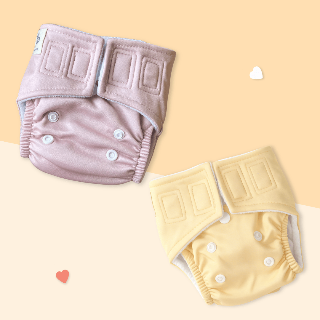 Aqua Blue - Newborn Diaper - Pack of 2