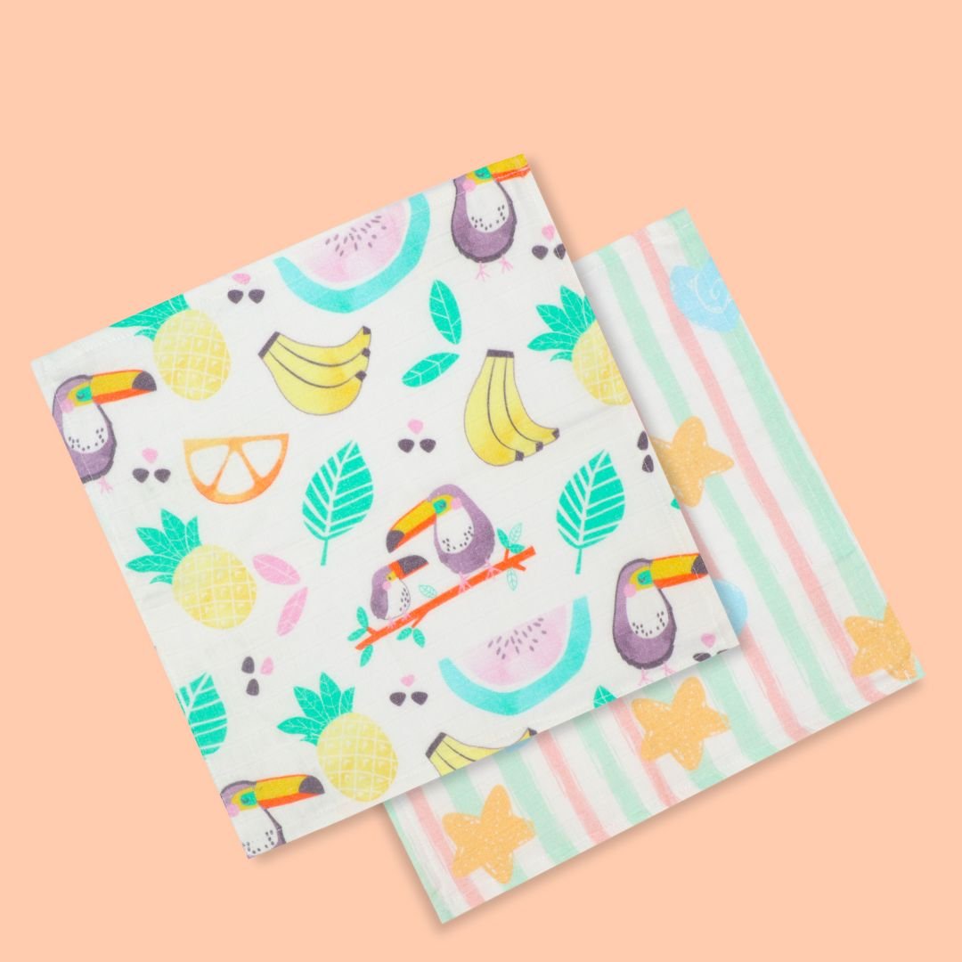 Beaky Stripes- Muslin 12 Piece Combo Pack (0-3M)