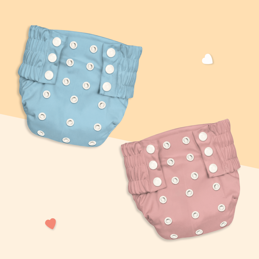 Mauve & Blue - Ultra Diaper - Pack of 2