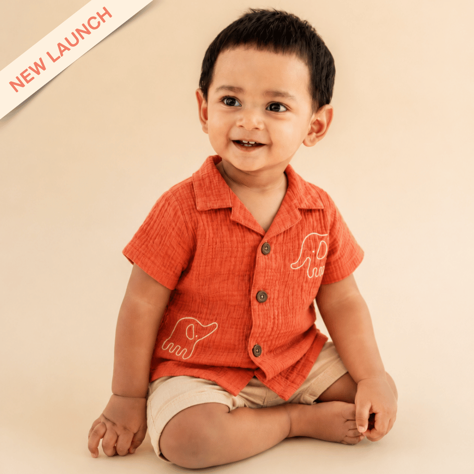Dusty Teal Tusk - Crinkled Muslin Shirt