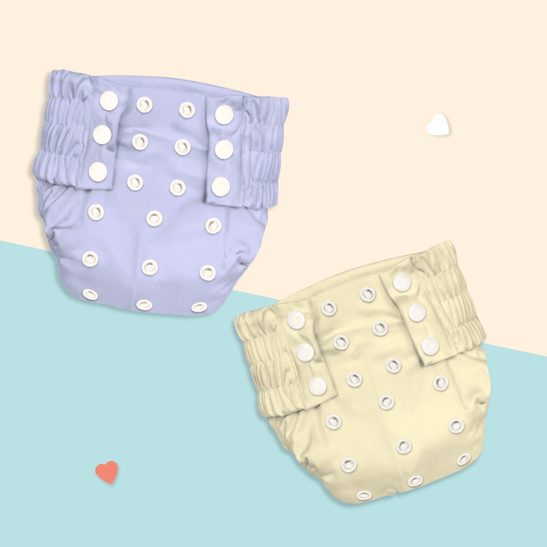 Mauve & Blue - Ultra Diaper - Pack of 2