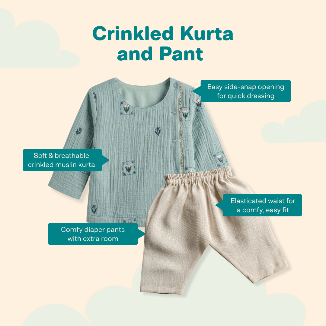 Amra - Crinkled Kurta and Pant