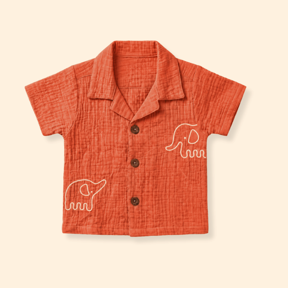 Sage Tusk - Crinkled Muslin Shirt
