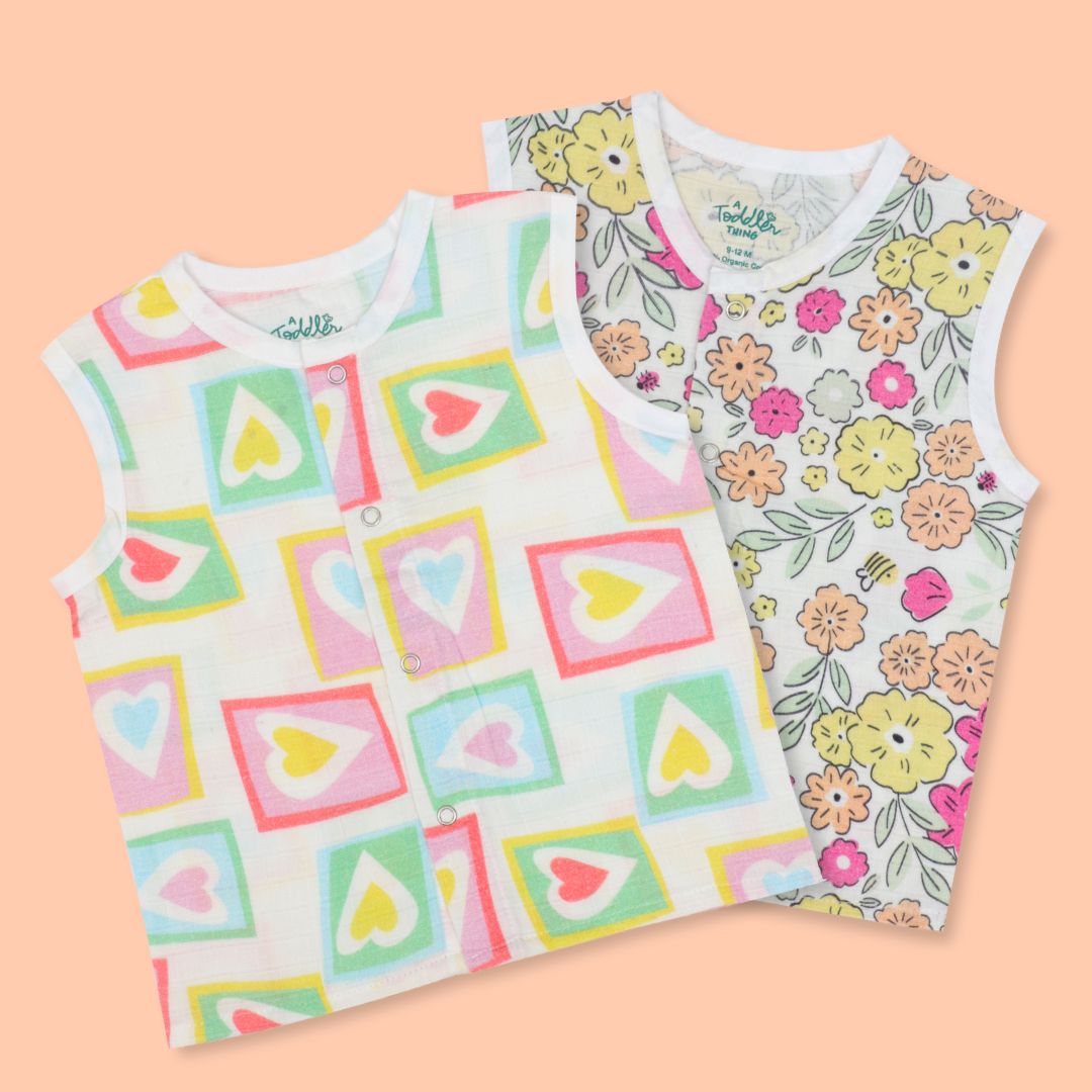 Beaky Stripes - Muslin 10 Piece Combo Pack (0-3M)