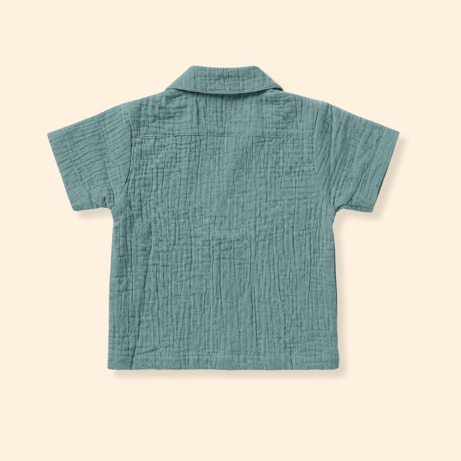 Sage Tusk - Crinkled Muslin Shirt