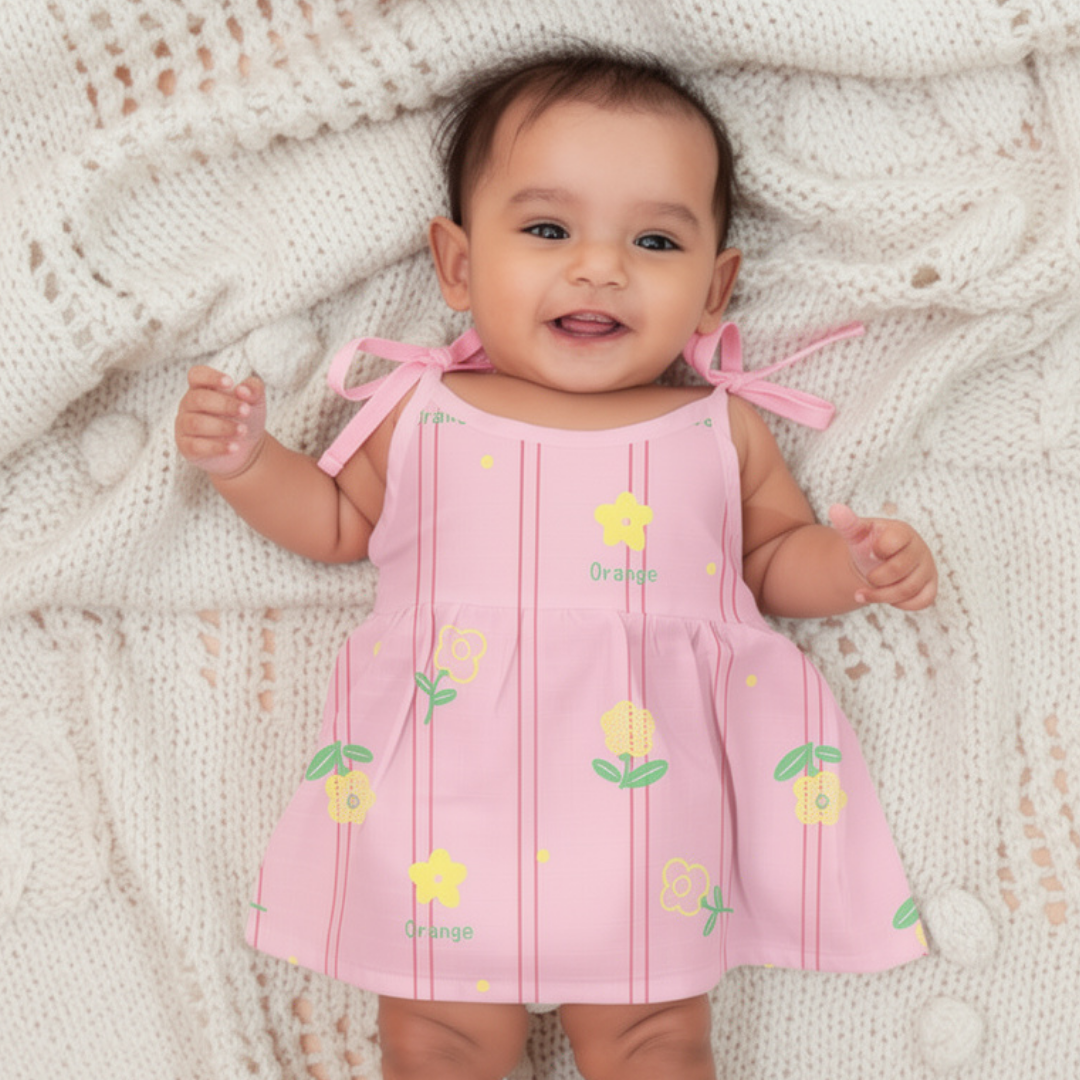 Rainbow Days - Muslin Knot Frock - Pack of 2