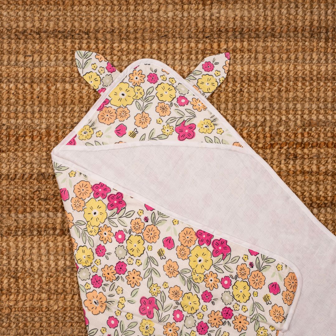 Zoodle Blocks - Muslin Hooded Towels for Babies and Kids