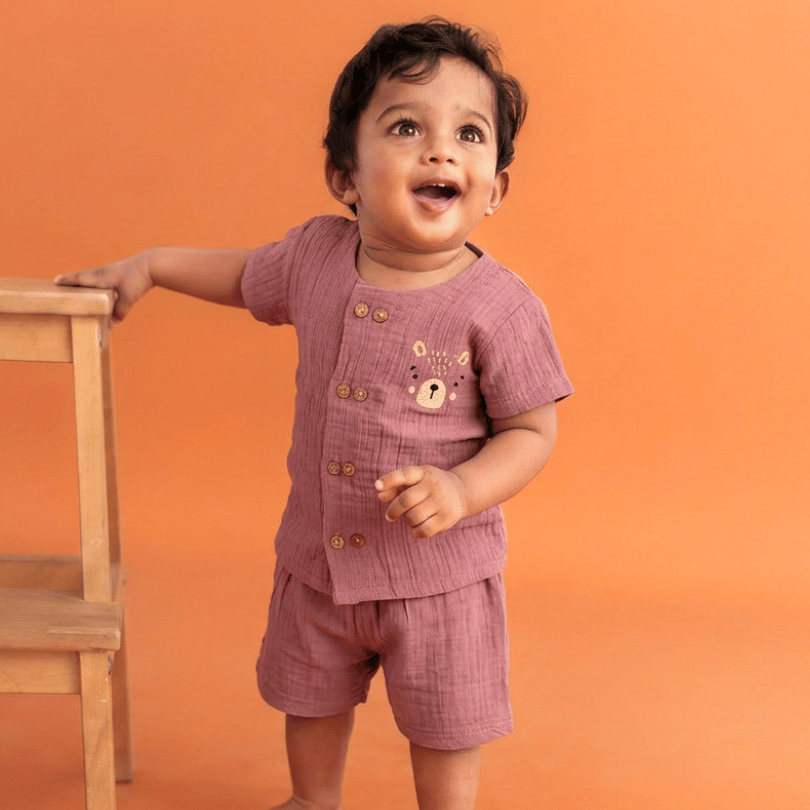 Sunnyraff - Crinkled Muslin Co-ord Set