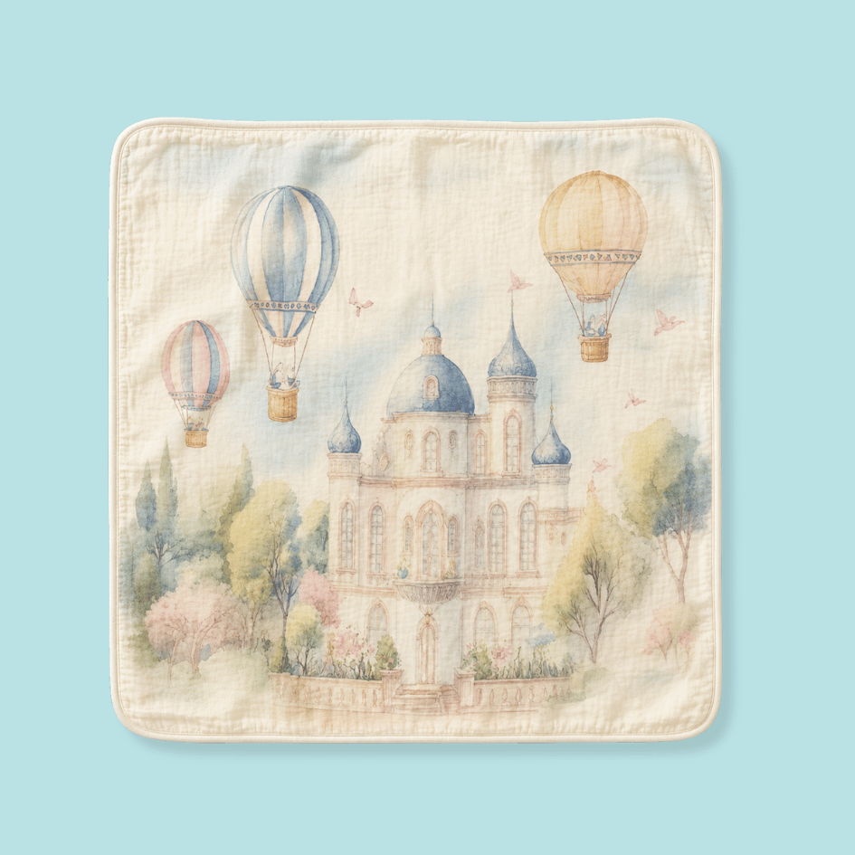 Happy Garden - Crinkled Muslin Bamboo Blanket