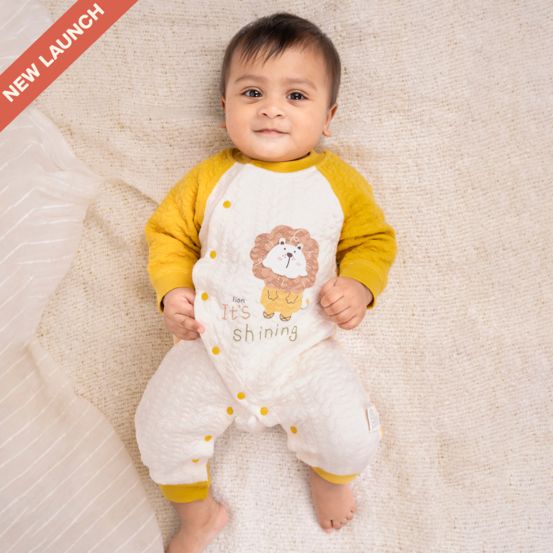 Mustard Tiny Roars - Full sleeve Bodysuit