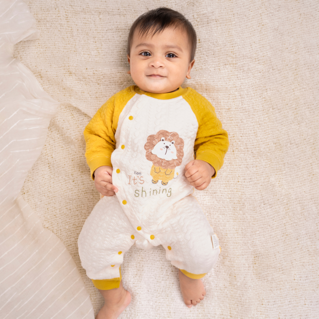 Mustard Tiny Roars - Full sleeve Bodysuit