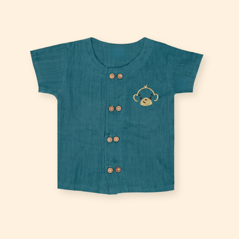 Sunnyraff - Crinkled Muslin Co-ord Set