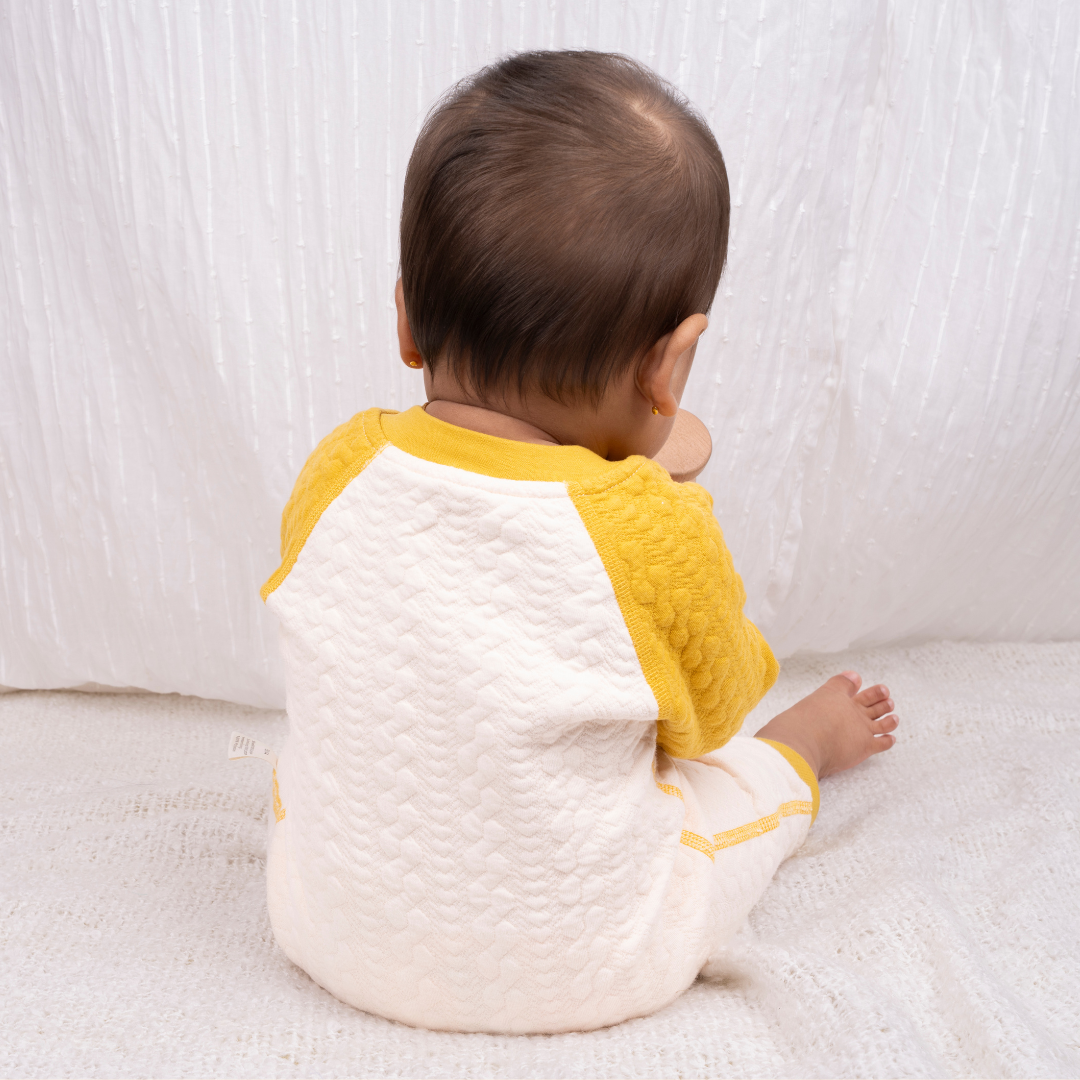 Mustard Tiny Roars - Full sleeve Bodysuit