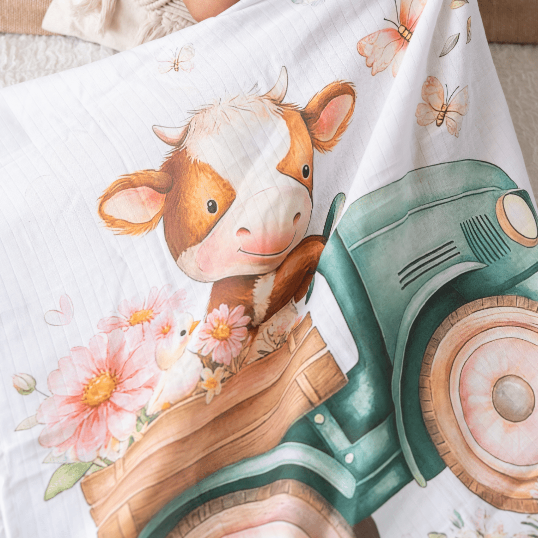 Daisy Hop - Muslin Bath Towel