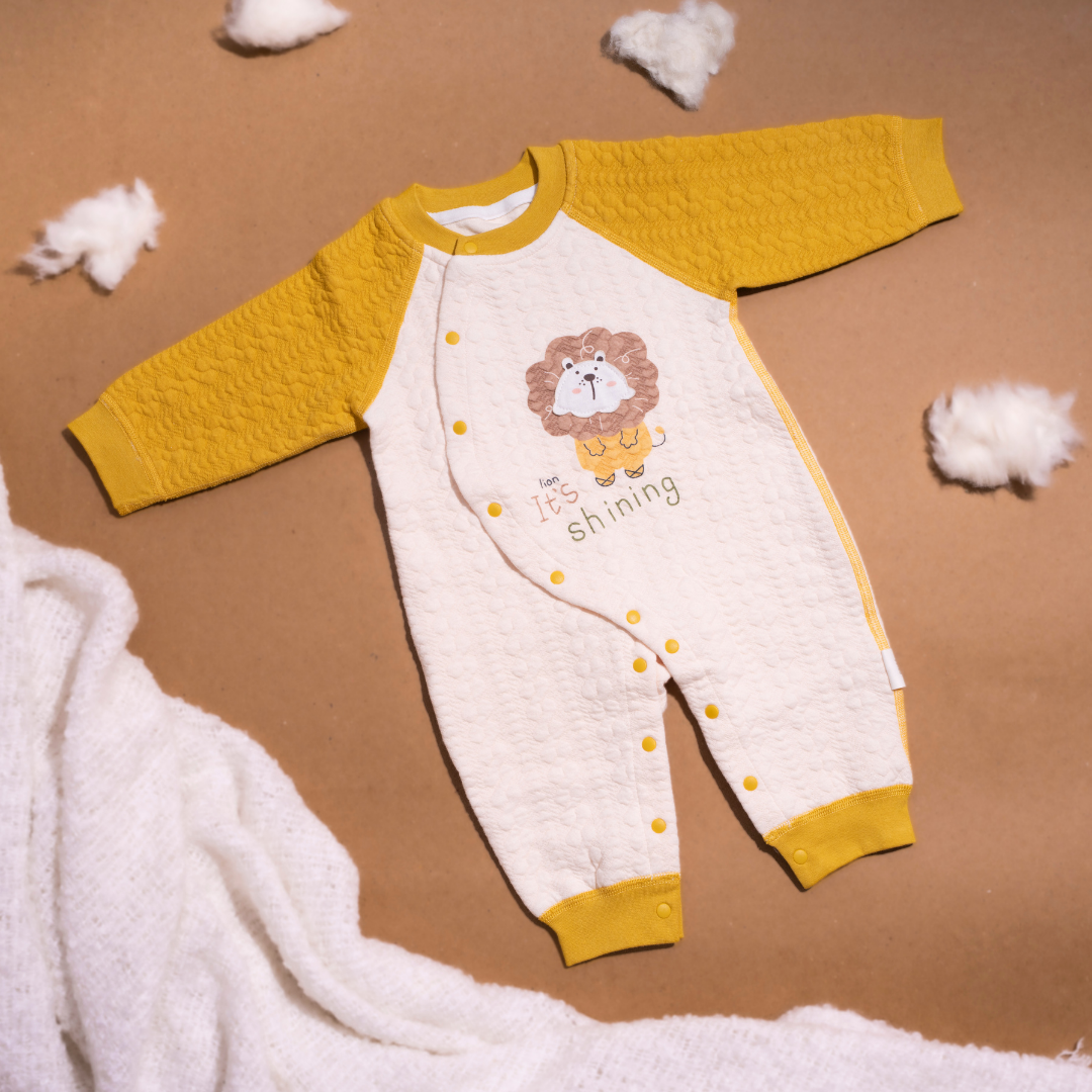 Mustard Tiny Roars - Full sleeve Bodysuit