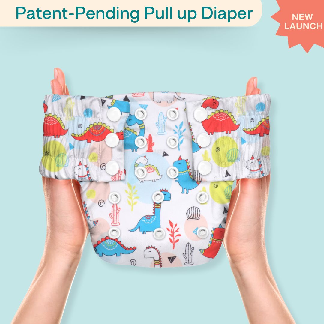 Indigo - Newborn Cloth Diaper 2.0 with 1 cotton Insert (2 kg - 5 kg)