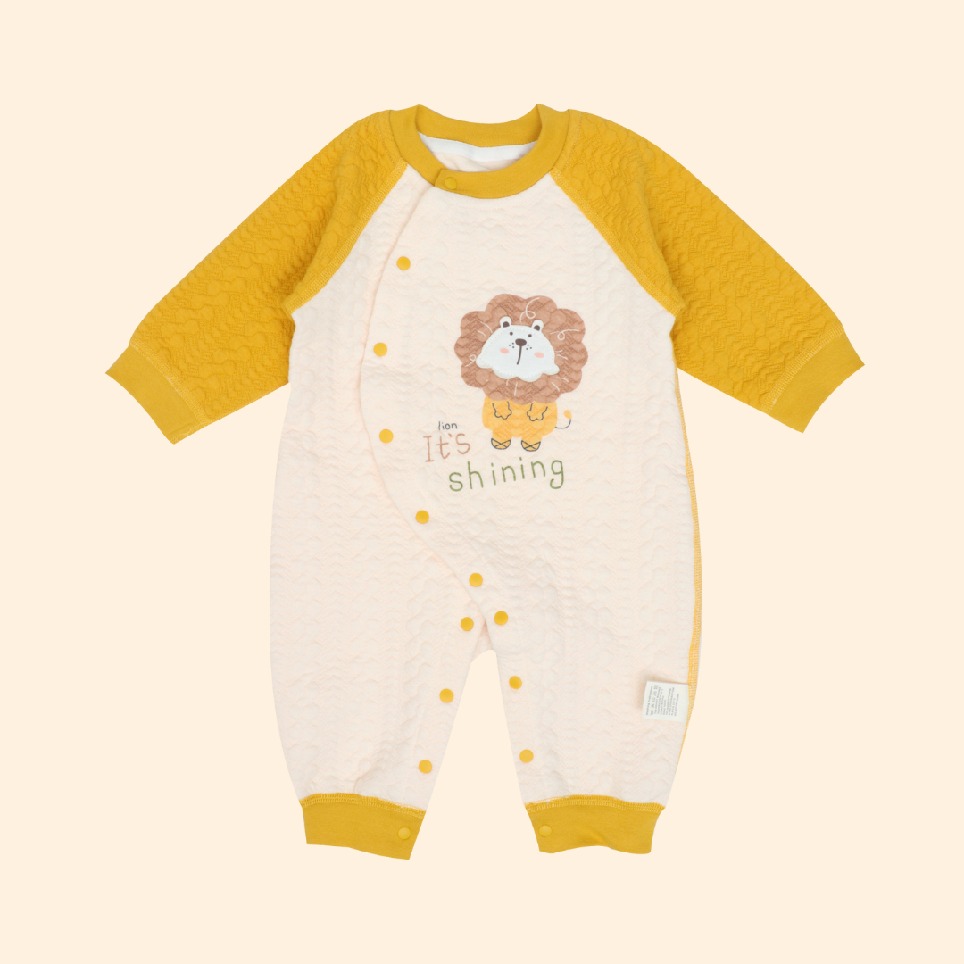 Mustard Tiny Roars - Full sleeve Bodysuit