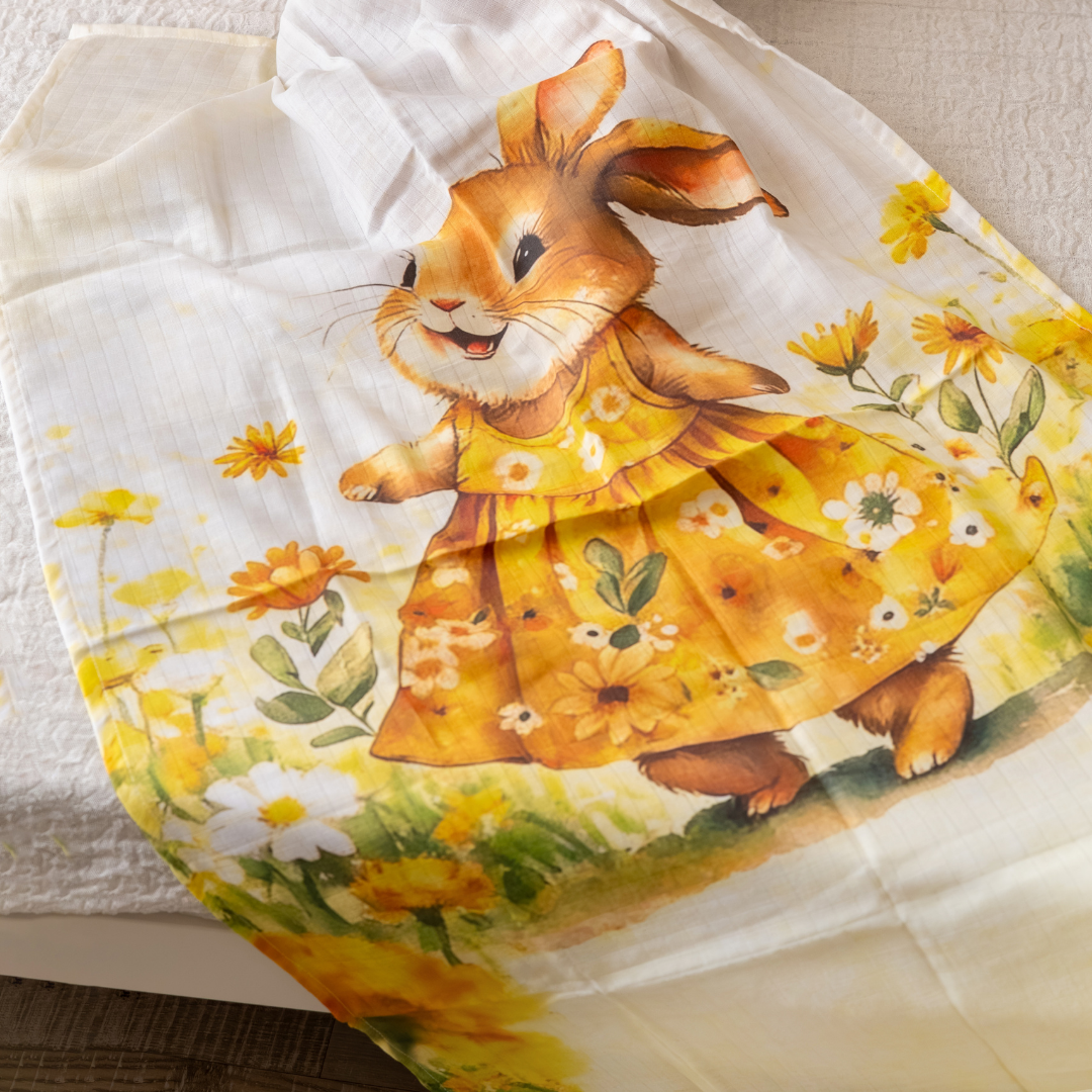 Little Moo - Muslin Bath Towel