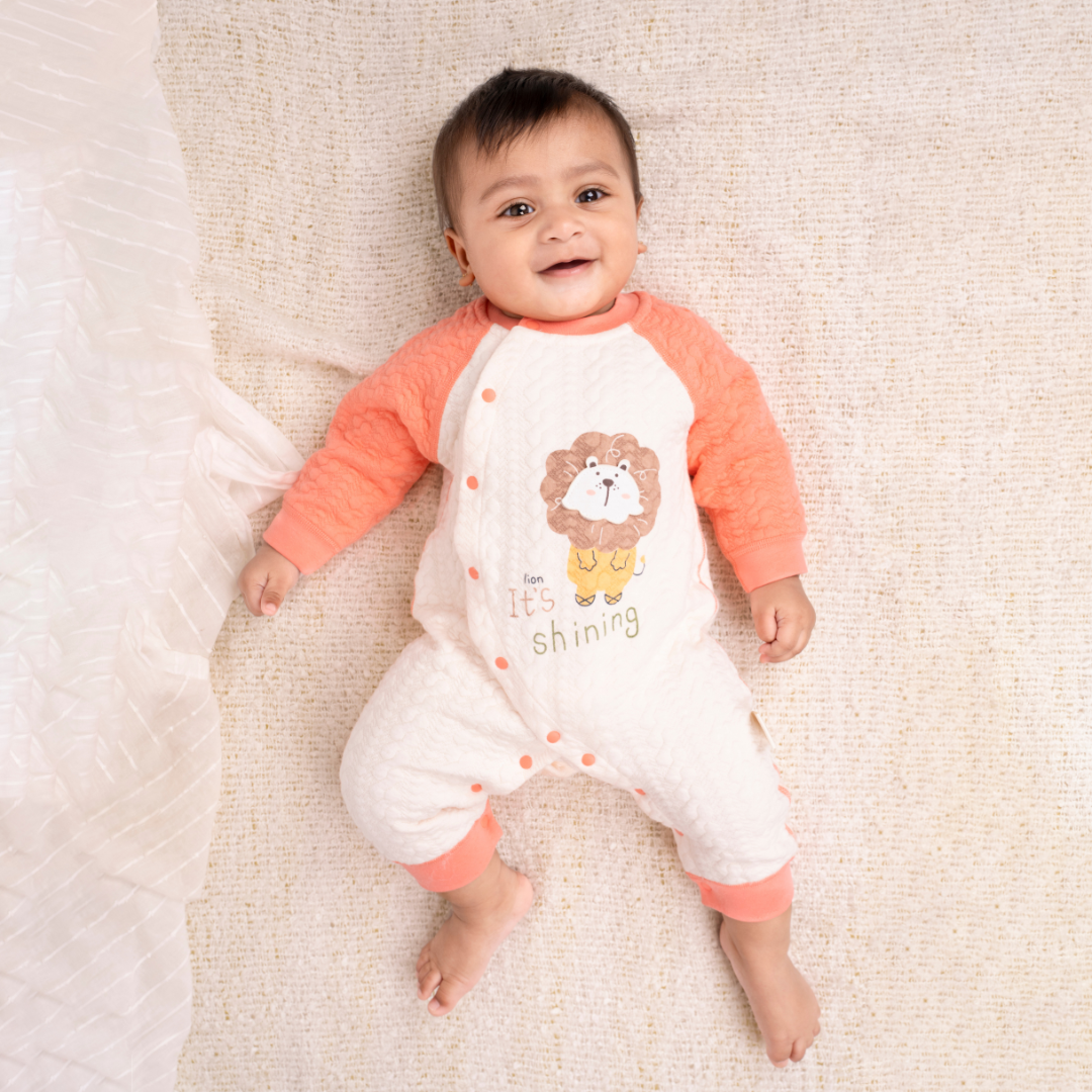 Mustard Tiny Roars - Full sleeve Bodysuit