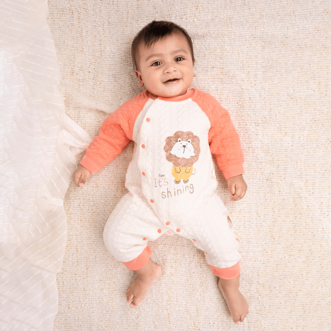 Peach Tiny Roars - Full sleeve Bodysuit