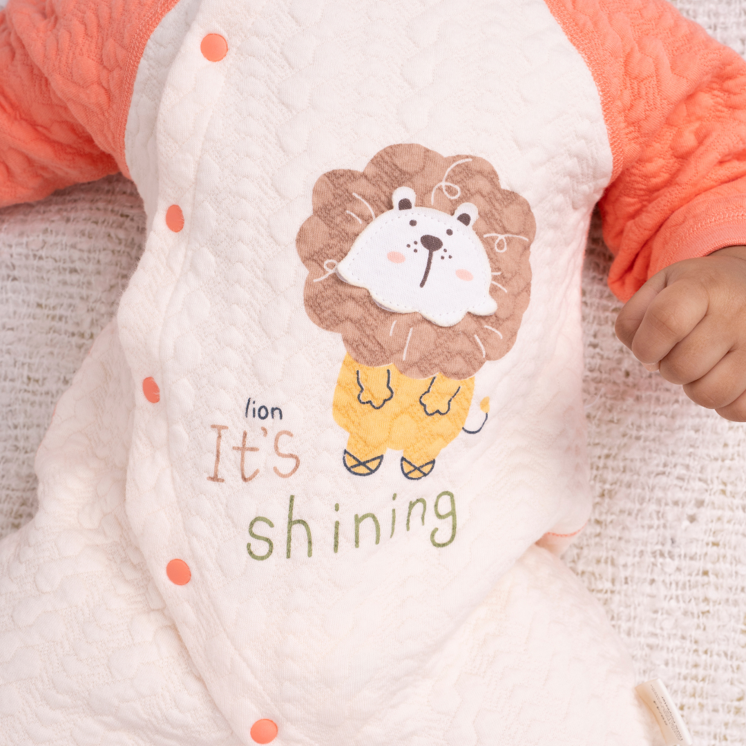 Mustard Tiny Roars - Full sleeve Bodysuit