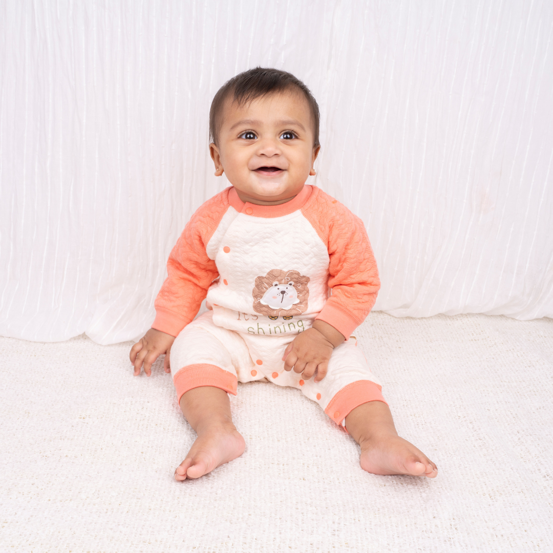 Mustard Tiny Roars - Full sleeve Bodysuit