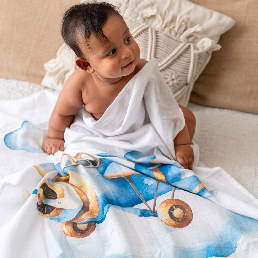 Little Moo - Muslin Bath Towel