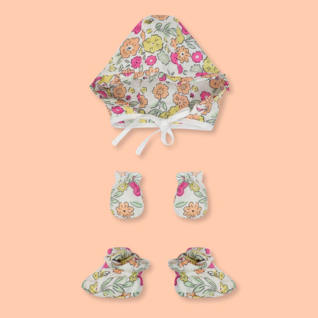 Spring of Love - Muslin 15 Piece Combo Pack (0-3M)