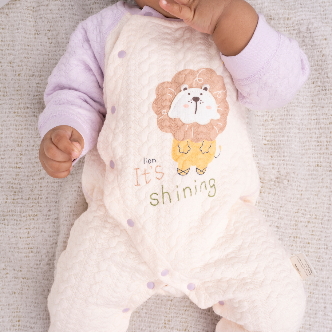 Mustard Tiny Roars - Full sleeve Bodysuit