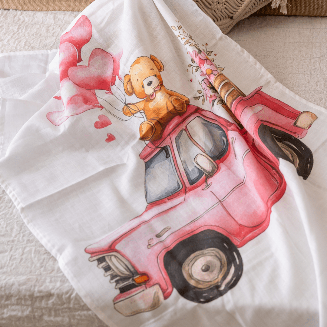 Daisy Hop - Muslin Bath Towel