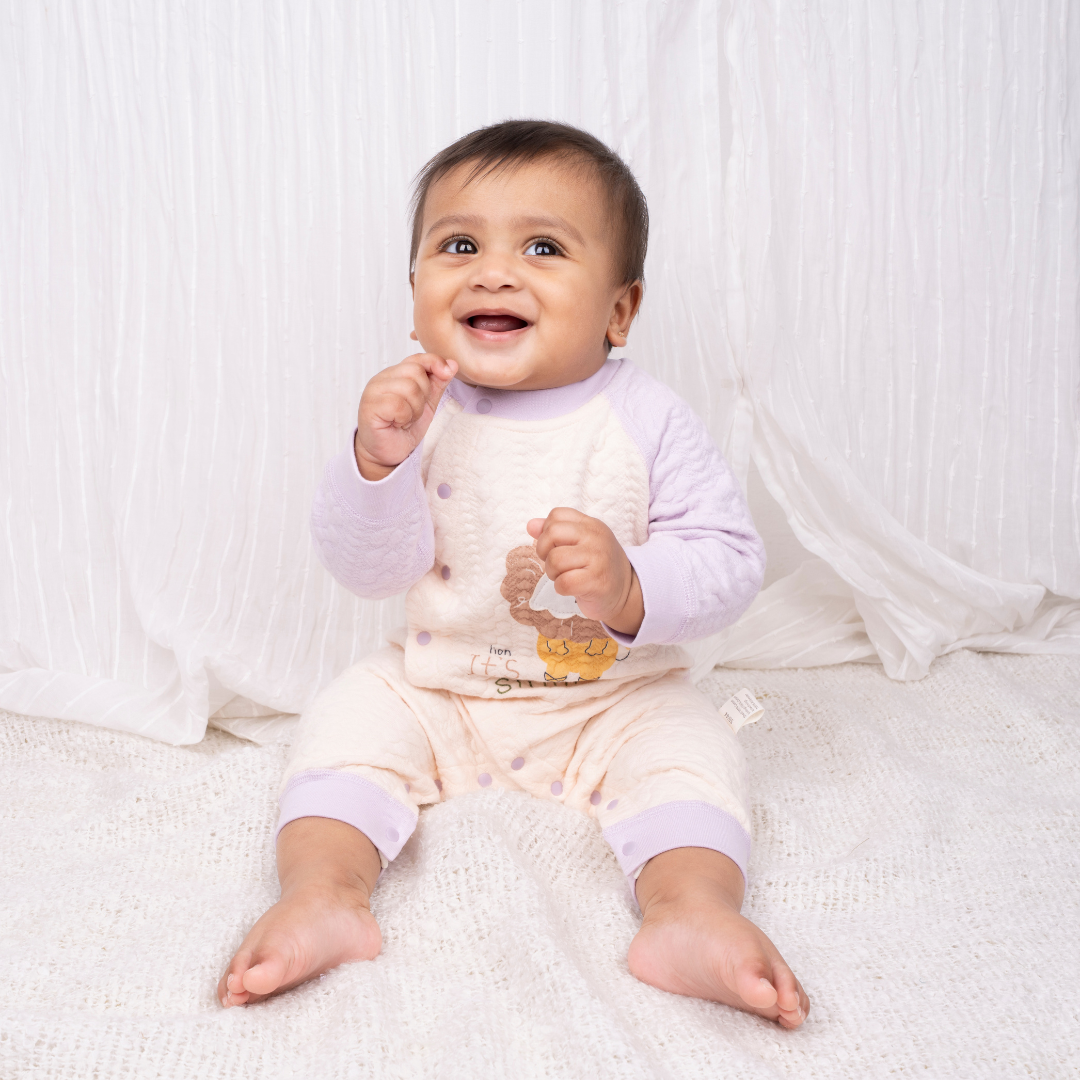 Mustard Tiny Roars - Full sleeve Bodysuit