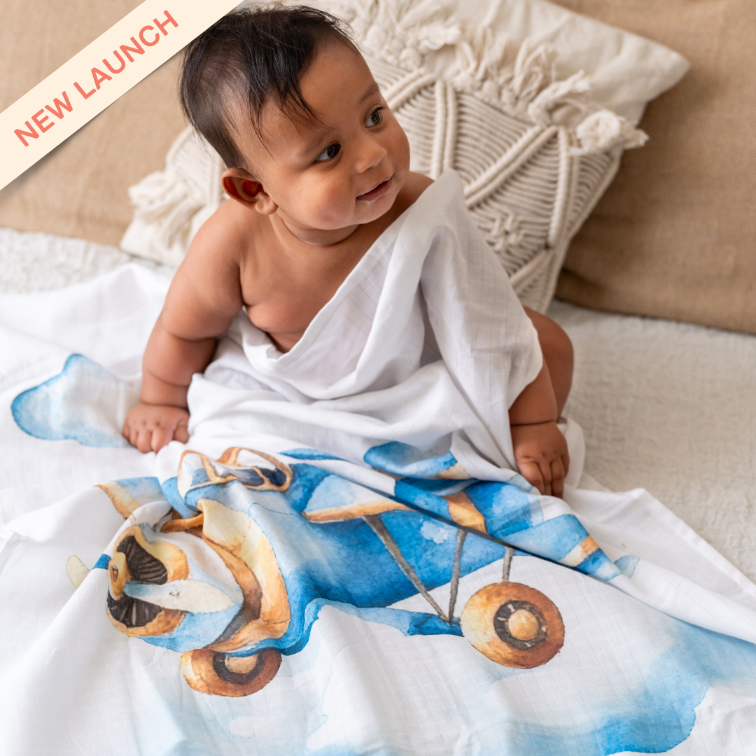 Little Moo - Muslin Bath Towel