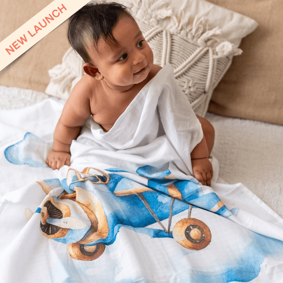 Daisy Hop - Muslin Bath Towel