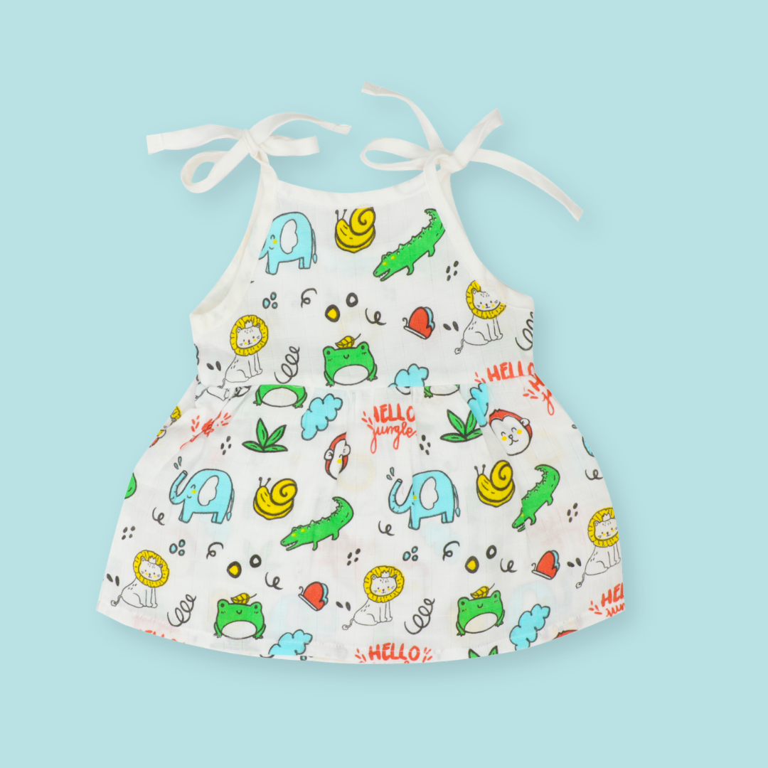 Rainbow Days - Muslin Knot Frock - Pack of 2
