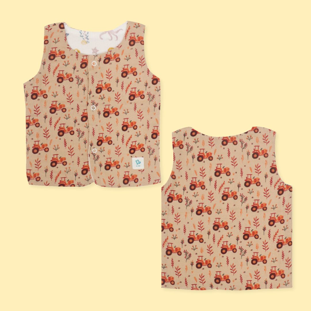 Bubble Harvest - Reversible Muslin Jabla (Pack of 1)