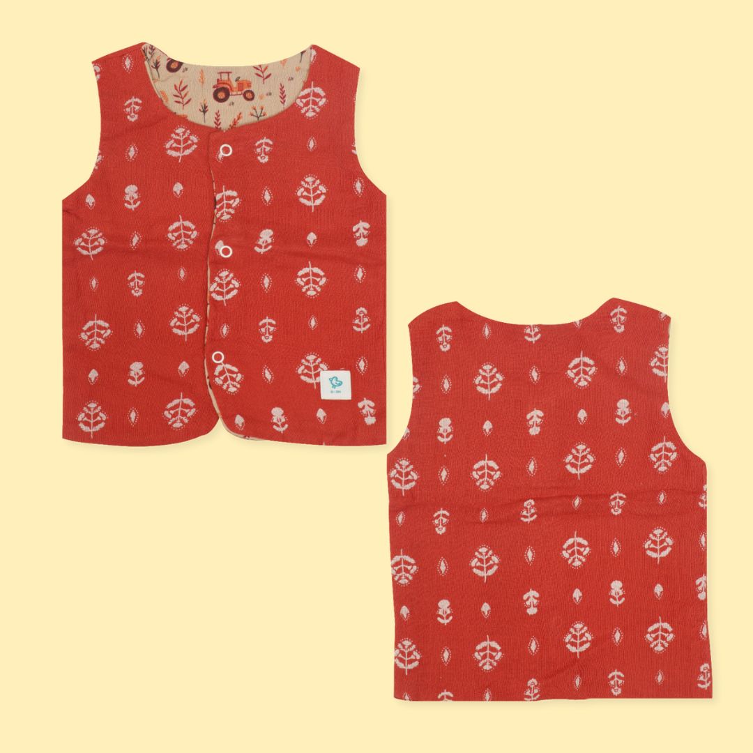 Harvest Petal - Reversible Muslin Jabla (Pack of 1)